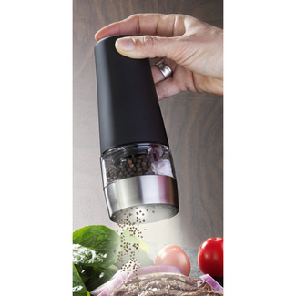 WENKO Elektrische 2in1 Salz- und Pfeffermühle, Edelstahl, Batteriebetrieben WENKO Elektrische 2in1 Salz- und Pfeffermühle, Edelstahl, Batteriebetrieben