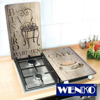 WENKO Herdabdeckplatte Universal Bistro 2er-Set, für alle Herdarten WENKO Herdabdeckplatte Universal Bistro 2er-Set, für alle Herdarten