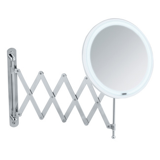 WENKO LED Teleskop-Wandspiegel Barona, Kosmetikspiegel, Leuchtspiegel WENKO LED Teleskop-Wandspiegel Barona, Kosmetikspiegel, Leuchtspiegel