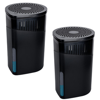 WENKO Raumentfeuchter Drop Schwarz 1000 g, 2er Set, für Räume bis ca. 80m³ WENKO Raumentfeuchter Drop Schwarz 1000 g, 2er Set, für Räume bis ca. 80m³