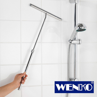 WENKO Teleskop Badezimmerwischer, Duschabzieher WENKO Teleskop Badezimmerwischer, Duschabzieher