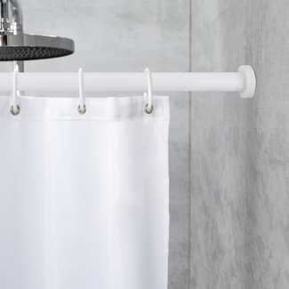 WENKO Teleskop-Duschstange "Luz" 70 - 115 cm weiß aus Aluminium WENKO Teleskop-Duschstange "Luz" 70 - 115 cm weiß aus Aluminium