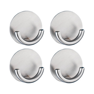 Wandhaken „Rondo“, 4er Set, Edelstahl matt WENKO Wandhaken „Rondo“, 4er Set, Edelstahl matt WENKO