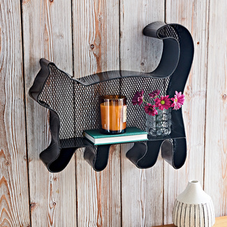 Wandregal "Katze" aus Eisen, Eldo Wandregal "Katze" aus Eisen, Eldo