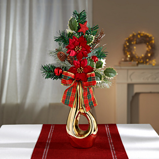 Weihnachtsgesteck Tanne mit Christstern Eldo Weihnachtsgesteck Tanne mit Christstern Eldo