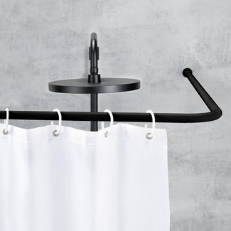 Winkelstange Universal Schwarz WENKO Winkelstange Universal Schwarz WENKO