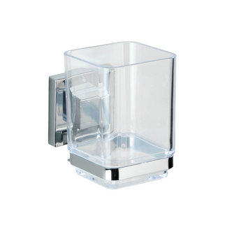 Zahnputzbecher „Quadro“, Vacuum-Loc®, Edelstahl WENKO Zahnputzbecher „Quadro“, Vacuum-Loc®, Edelstahl WENKO