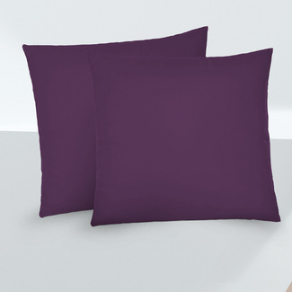 biberna Feinjersey-Kopfkissenbezug Doppelpack dunkel violett, 2x 40x40 cm biberna Feinjersey-Kopfkissenbezug Doppelpack dunkel violett, 2x 40x40 cm