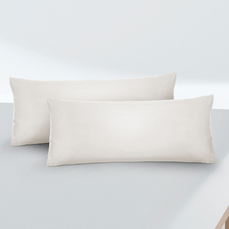biberna Feinjersey-Kopfkissenbezug Doppelpack grau, 2x 40x80 cm biberna Feinjersey-Kopfkissenbezug Doppelpack grau, 2x 40x80 cm