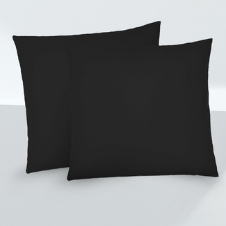 biberna Feinjersey-Kopfkissenbezug Doppelpack schwarz, 2x 40x40 cm biberna Feinjersey-Kopfkissenbezug Doppelpack schwarz, 2x 40x40 cm
