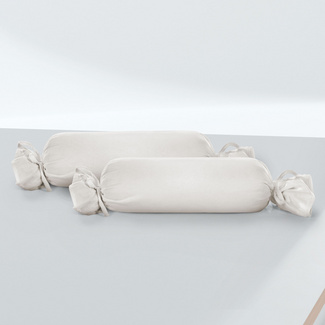 biberna Feinjersey-Nackenrollenbezug Doppelpack grau, 2x 15x40 cm biberna Feinjersey-Nackenrollenbezug Doppelpack grau, 2x 15x40 cm