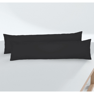 biberna Feinjersey-Seitenschläferkissenbezug Doppelpack schwarz, 2x 40x145 cm biberna Feinjersey-Seitenschläferkissenbezug Doppelpack schwarz, 2x 40x145 cm