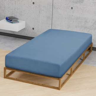 biberna Feinjersey-Spannbetttuch azurblau, 1x 140x200 cm - 160x200 cm biberna Feinjersey-Spannbetttuch azurblau, 1x 140x200 cm - 160x200 cm