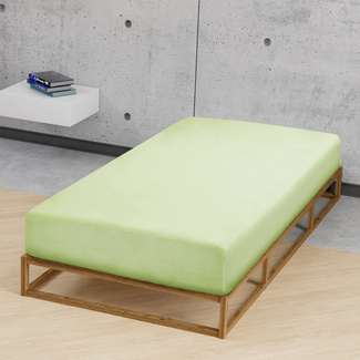 biberna Feinjersey-Spannbetttuch pistaziengrün, 1x 90x190 cm - 100x200 cm biberna Feinjersey-Spannbetttuch pistaziengrün, 1x 90x190 cm - 100x200 cm
