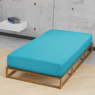 biberna Feinjersey-Spannbetttuch türkis, 1x 90x190 cm - 100x200 cm biberna Feinjersey-Spannbetttuch türkis, 1x 90x190 cm - 100x200 cm