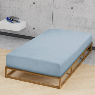 biberna Feinjersey-Spannbetttuch taubenblau, 1x 140x200 cm - 160x200 cm biberna Feinjersey-Spannbetttuch taubenblau, 1x 140x200 cm - 160x200 cm