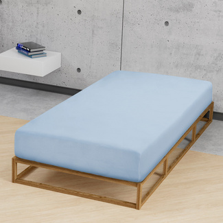 biberna Jersey-Elastic-Spannbetttuch eisblau, 1x 140x200 cm - 160x220 cm biberna Jersey-Elastic-Spannbetttuch eisblau, 1x 140x200 cm - 160x220 cm