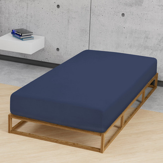 biberna Jersey-Elastic-Spannbetttuch marine, 1x 120x200 cm - 130x220 cm biberna Jersey-Elastic-Spannbetttuch marine, 1x 120x200 cm - 130x220 cm