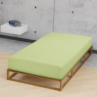 biberna Jersey-Elastic-Spannbetttuch pistaziengrün, 1x 90x190 cm - 100x220 cm biberna Jersey-Elastic-Spannbetttuch pistaziengrün, 1x 90x190 cm - 100x220 cm