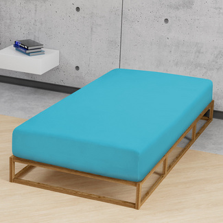 biberna Jersey-Elastic-Spannbetttuch türkis, 1x 90x190 cm - 100x220 cm biberna Jersey-Elastic-Spannbetttuch türkis, 1x 90x190 cm - 100x220 cm