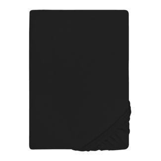 biberna Jersey-Elastic-Topper-Spannbetttuch schwarz, 1x 90x190 cm - 100x220 cm biberna Jersey-Elastic-Topper-Spannbetttuch schwarz, 1x 90x190 cm - 100x220 cm