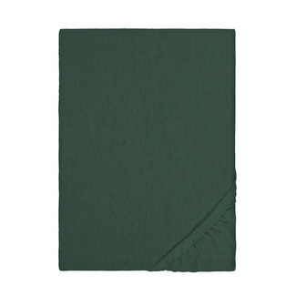 biberna Spannbetttuch Melange dunkelgrün, 180x200 cm - 200x200 cm biberna Spannbetttuch Melange dunkelgrün, 180x200 cm - 200x200 cm