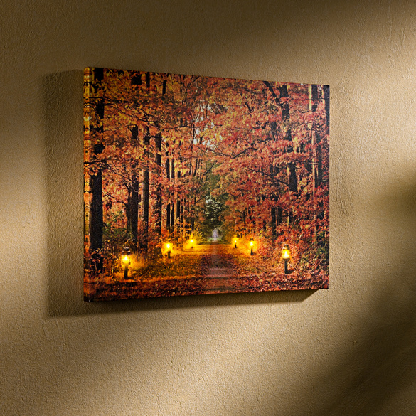 Led Bild Quot Herbstwald Quot 3pagen