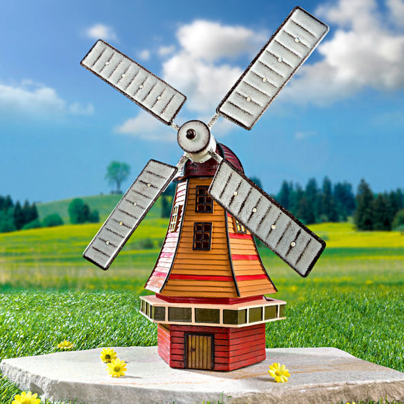 Deko Solar Windmühle, beleuchtet