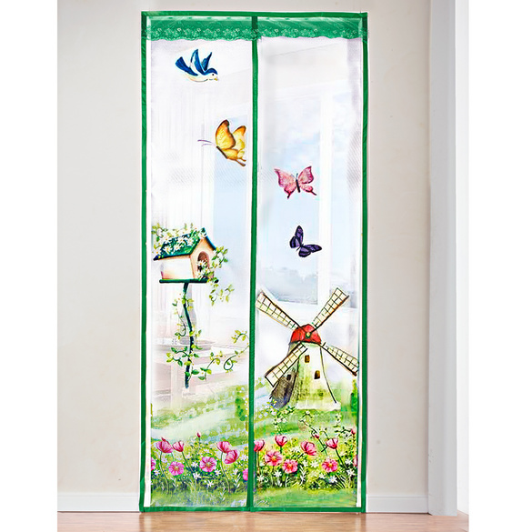 Fliegenvorhang für Balkontür mit Magnet "Zaubergarten", 96 x 200 cm