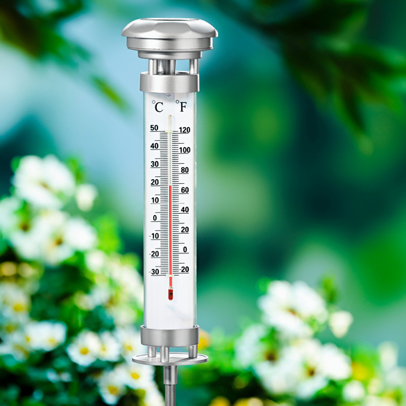 Solar-Gartenthermometer