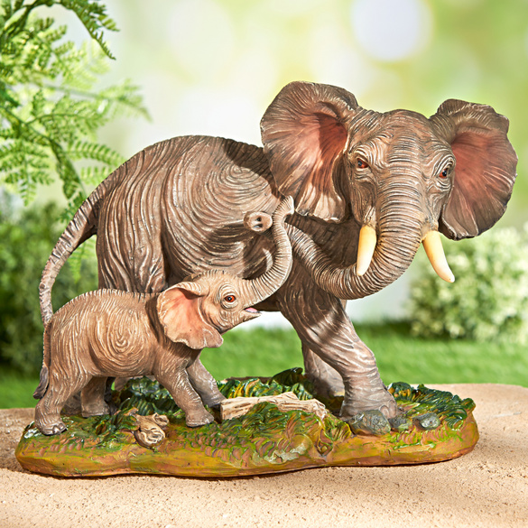 Deko Elefant "Mutter mit Kind"