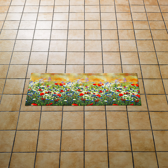 Küchenteppich "Blumenwiese", 52 x 140 cm