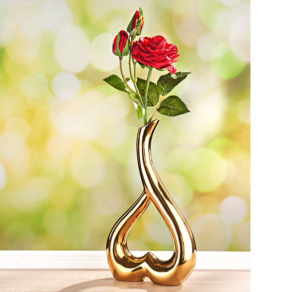 Vase goldfarben