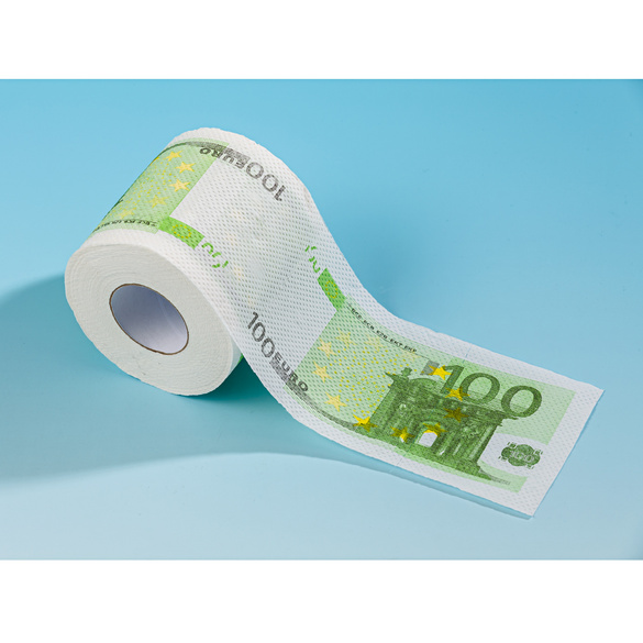 Toilettenpapier "100 €"