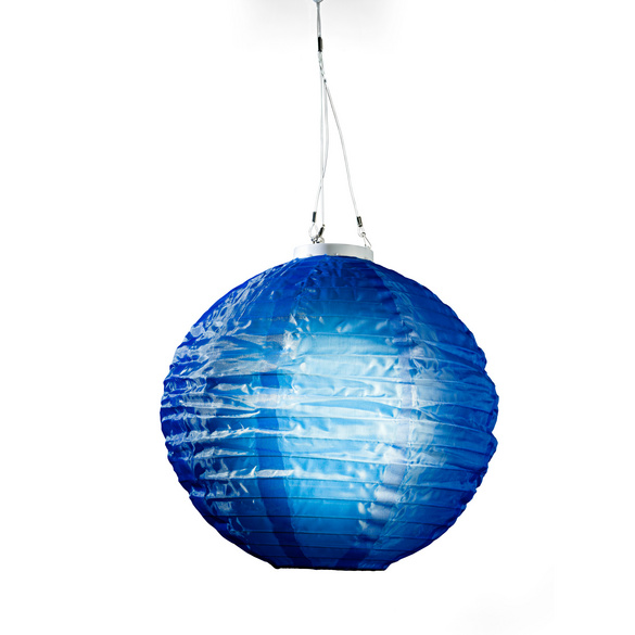 LED Solar-Lampion, blau