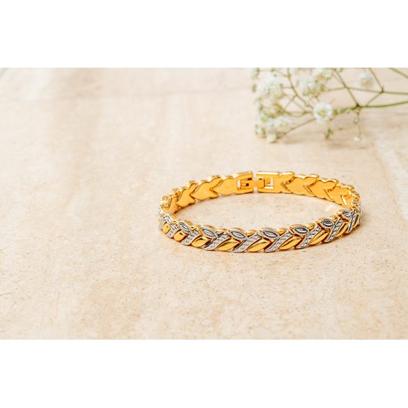 Zweifarbiges Armband „Gold & Silber“