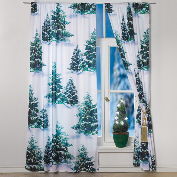 Vorhang "Winterbaum", 140 x 230 cm
