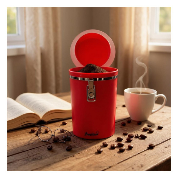 Kaffeedose rot Basilico