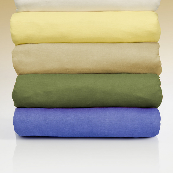 Spannbettlaken oliv 100 x 200 cm, 2er-Set