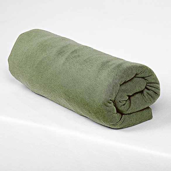 Spannbettlaken oliv 100 x 200 cm, 2er-Set