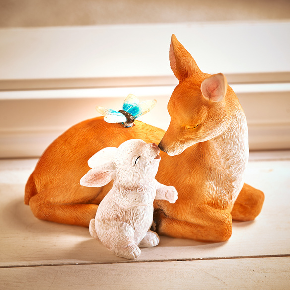 Reh mit Hase