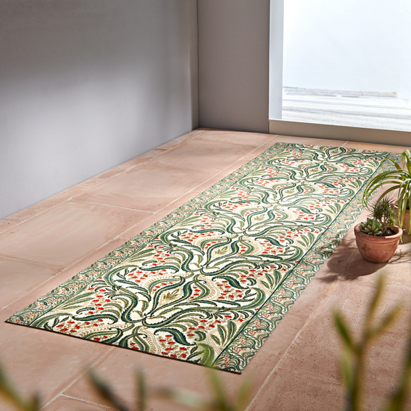 Teppich grün, 60 x 190 cm