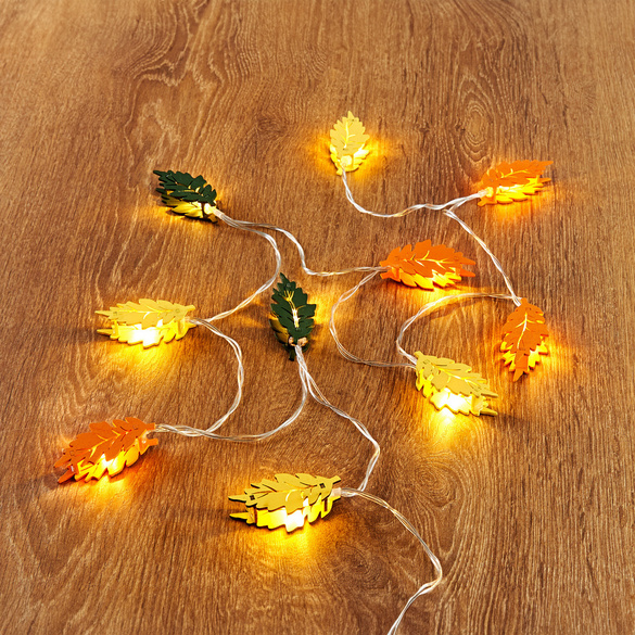 LED-Lichterkette "Herbstlaub"