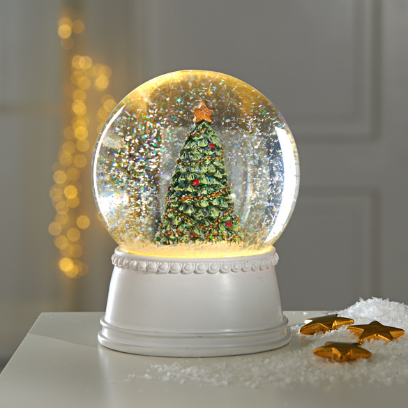 LED-Schneekugel "Weihnachtsbaum"