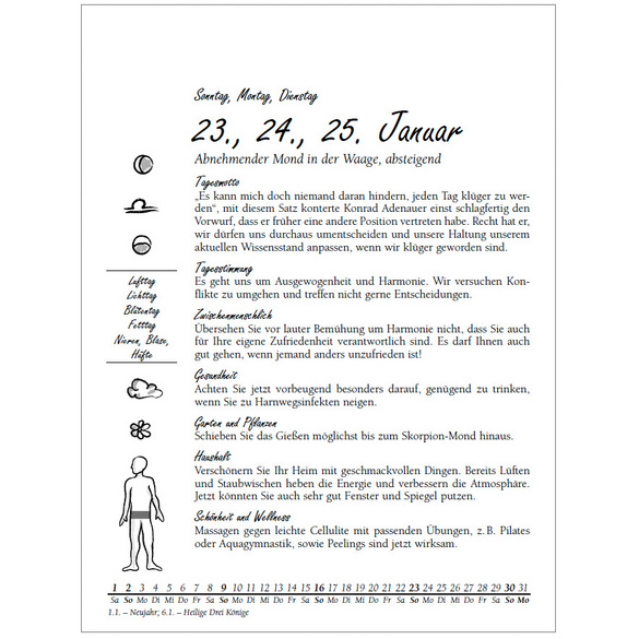 Mondkalender 2024
