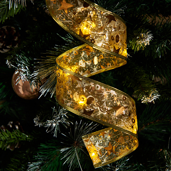LED-Schmuckband mit Sternenlichtern für Weihnachtsbaum