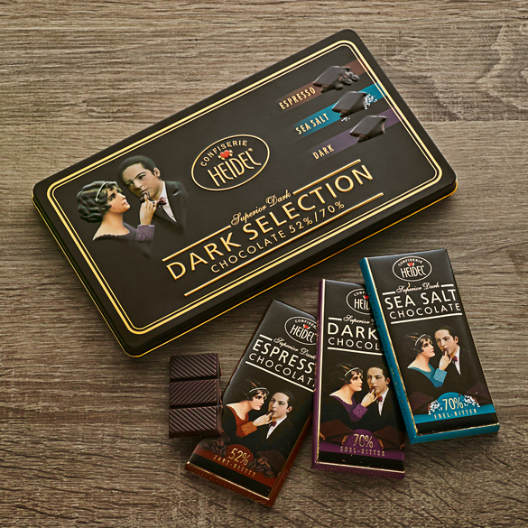 Geschenkdose "Dark Selection" Schokolade