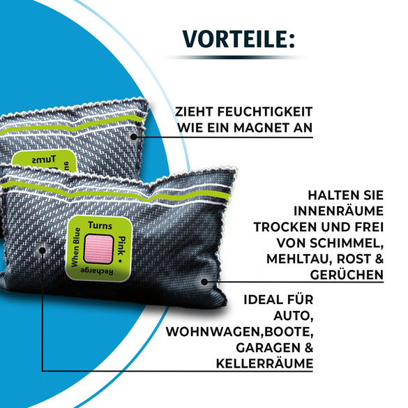 Wiederverwendbarer Auto-Entfeuchter mit Sättigungsanzeige, Victor Tools