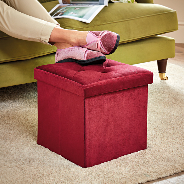 Sitzhocker mit Stauraum bordeaux Eldo