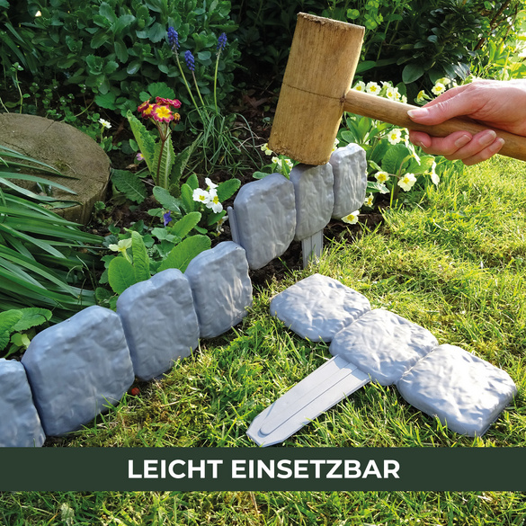 Rasenkanten Stein, 10er-Set, Gainsborough